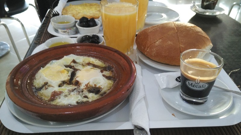 Ontbijt Café Roxe Marrakech