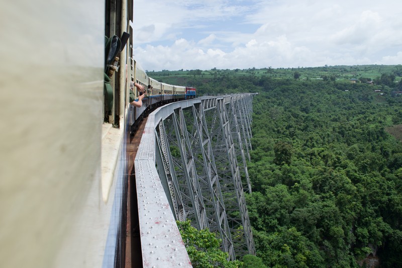 Goteik viaduct Myanmar